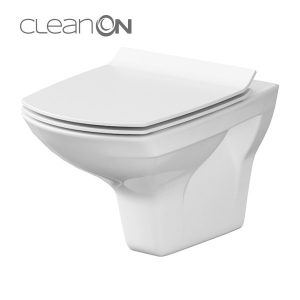 SET 550 WALL HUNG BOWL CARINA NEW CLEAN ON TOILET SEAT DUR ANTIB